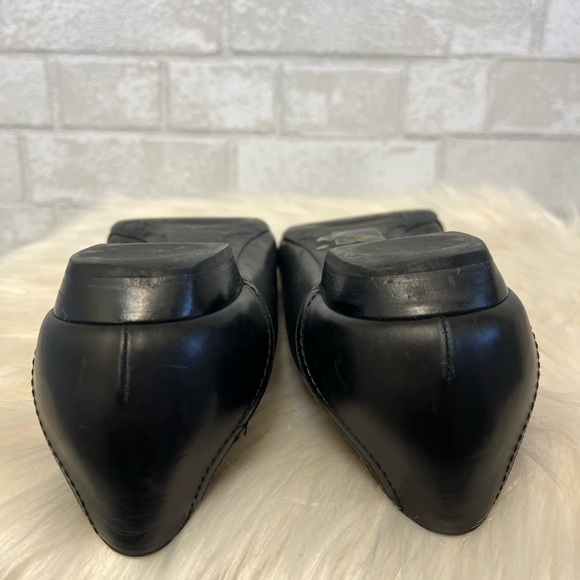 Louis Vuitton Black Leather Flats Size 40 - Picture 7 of 10